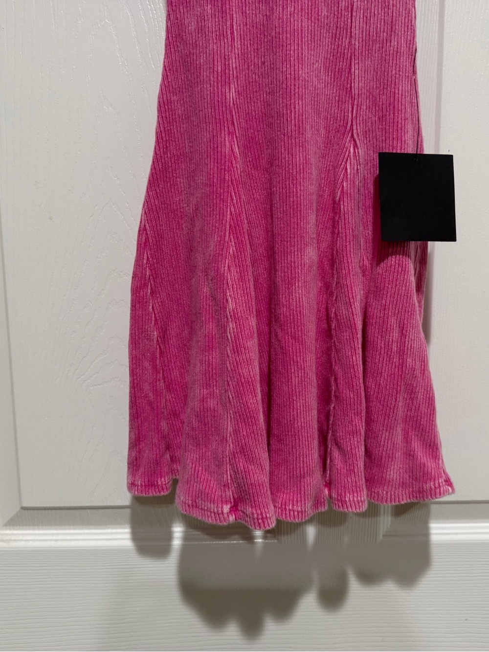 NWT Lulus Simply Pretty Washed Pink Ribbed Pleated Sleeveless Mini Dress XS - Picture 4 of 13